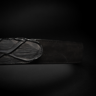 Men's Monster Fish Royal Pirarucu 4D Tribute Square Toe Boot + Belt Combo