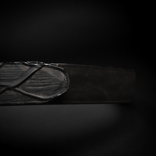 Black boot and belt combo
