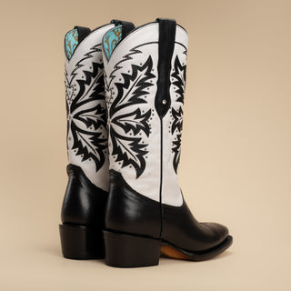 Women's GOTHIC  Womens Rodeo Boot  Black and White