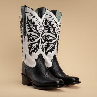 Women's GOTHIC  Womens Rodeo Boot  Black and White