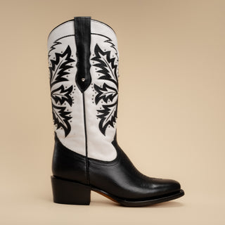 Women's GOTHIC  Womens Rodeo Boot  Black and White