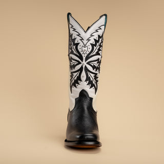 Women's GOTHIC  Womens Rodeo Boot  Black and White