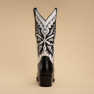 Women's GOTHIC  Womens Rodeo Boot  Black and White