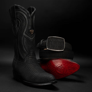 Men's Sierra Python Tribute J Toe Boot + Belt Combo